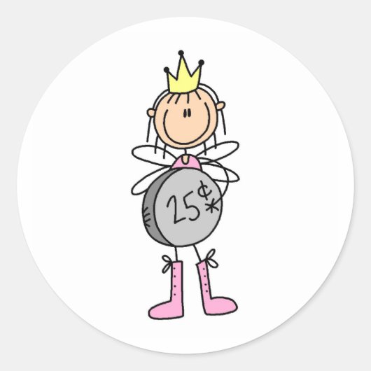 Tandenfee geven wat verandering Sticker (Voorkant)