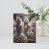 Tandenfee in haar gebitsjurk briefkaart (Staand voorkant)