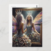 Tandenfee in haar gebitsjurk briefkaart (Voorkant / Achterkant)