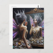 Tandenfee in haar jurk van tanden briefkaart (Voorkant / Achterkant)