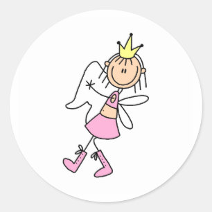 Tandenfee met haar handen volle Sticker