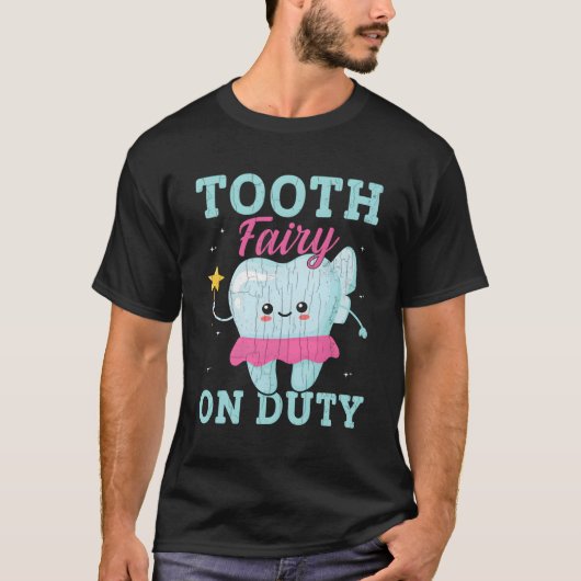 Tandenfee op dienst Halloween T-shirt (Voorkant)