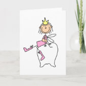 Tandenfee zit op een Kaart (Voorkant)