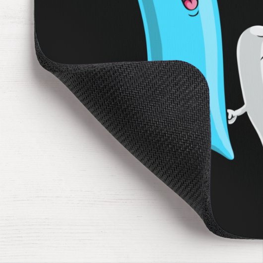 Tandenhoudend tandenborstel en tandwielpasta muismat (Hoek)