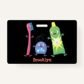 Tandenpasta tandpasta voor tandheelkundig gebruik  badge (Achterkant)