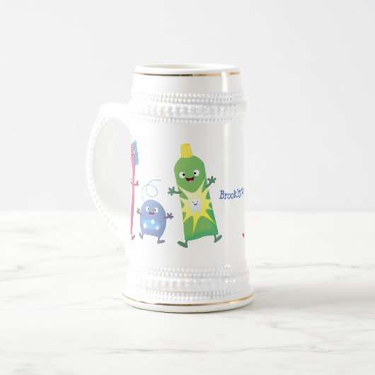 Tandenpasta tandpasta voor tandheelkundig gebruik  bierpul (Voorkant links)