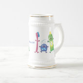 Tandenpasta tandpasta voor tandheelkundig gebruik  bierpul (Voorkant rechts)