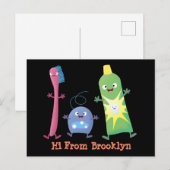 Tandenpasta tandpasta voor tandheelkundig gebruik briefkaart (Voorkant / Achterkant)