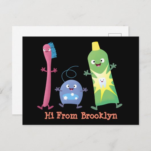 Tandenpasta tandpasta voor tandheelkundig gebruik briefkaart (Voorkant / Achterkant)