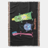 Tandenpasta tandpasta voor tandheelkundig gebruik  deken (Voorkant Verticaal)