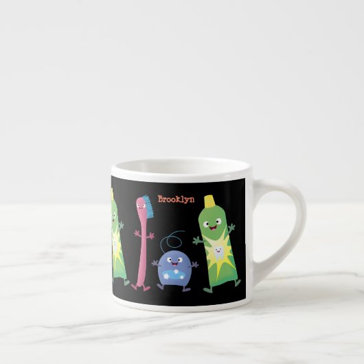 Tandenpasta tandpasta voor tandheelkundig gebruik  espresso kop (Rechts)