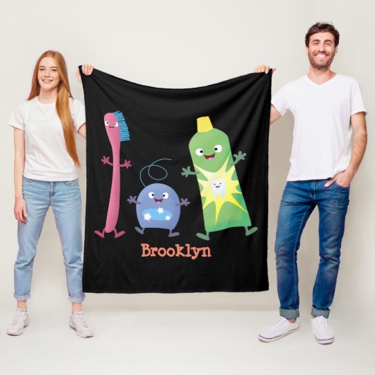 Tandenpasta tandpasta voor tandheelkundig gebruik  fleece deken (In situ)