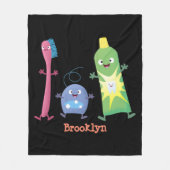 Tandenpasta tandpasta voor tandheelkundig gebruik  fleece deken (Voorkant)