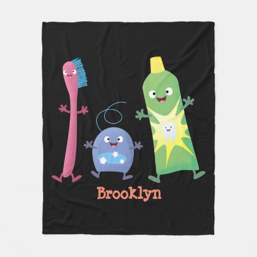 Tandenpasta tandpasta voor tandheelkundig gebruik  fleece deken (Voorkant)