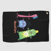 Tandenpasta tandpasta voor tandheelkundig gebruik  golfhanddoek (Horizontaal)