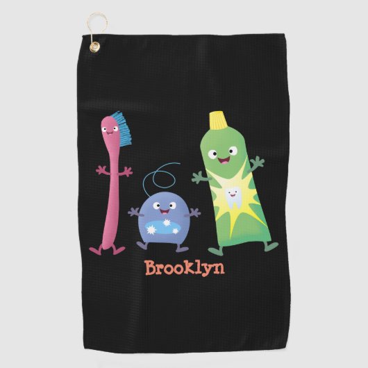 Tandenpasta tandpasta voor tandheelkundig gebruik  golfhanddoek (Voorkant)