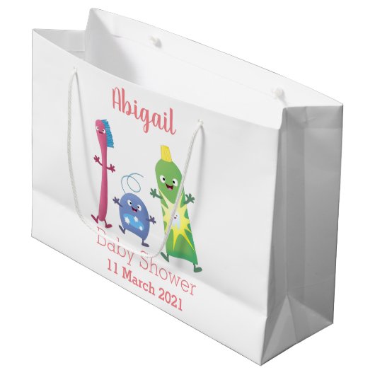 Tandenpasta tandpasta voor tandheelkundig gebruik  groot cadeauzakje (Voorkant Gekanteld)