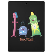 Tandenpasta tandpasta voor tandheelkundig gebruik  klembord (Achterkant)