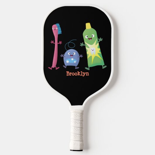 Tandenpasta tandpasta voor tandheelkundig gebruik  pickleball paddle (Achterkant)