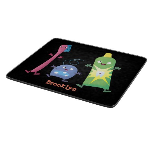 Tandenpasta tandpasta voor tandheelkundig gebruik  snijplank (Hoek)