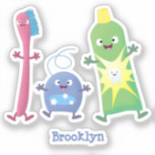 Tandenpasta tandpasta voor tandheelkundig gebruik  sticker (Voorkant)