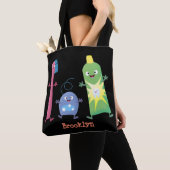 Tandenpasta tandpasta voor tandheelkundig gebruik tote bag (Dichtbij)