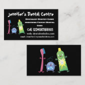 Tandenpasta tandpasta voor tandheelkundig gebruik  visitekaartje (Voorkant / Achterkant)