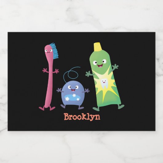 Tandenpasta tandpasta voor tandheelkundig gebruik  voedselcontainer etiket (Enkel label)