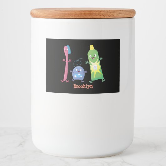 Tandenpasta tandpasta voor tandheelkundig gebruik voedselcontainer etiket (Voorkant)