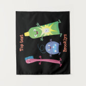 Tandenpasta tandpasta voor tandheelkundig gebruik  wandkleed (Voorkant)