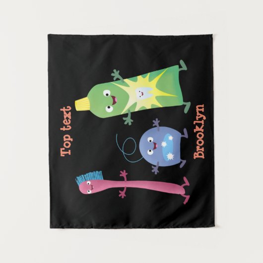 Tandenpasta tandpasta voor tandheelkundig gebruik  wandkleed (Voorkant)