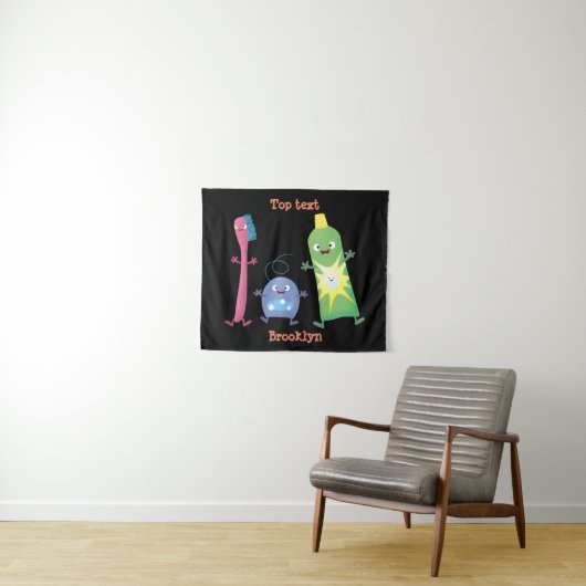 Tandenpasta tandpasta voor tandheelkundig gebruik  wandkleed (In Situ (horizontaal))