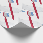 Tandenpenseel en -pasta cadeaupapier (Hoek)