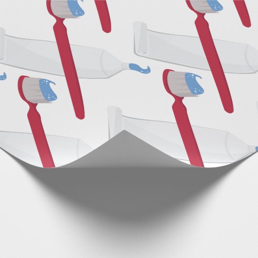 Tandenpenseel en -pasta cadeaupapier (Hoek)