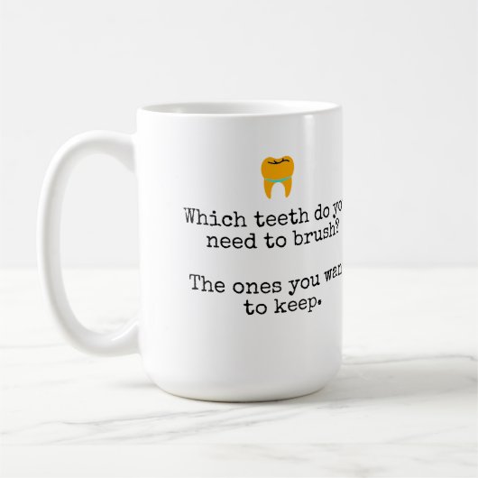 Tandenpoetsgrapjes Koffiemok (Links)