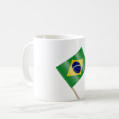 Tandenstoker met Braziliaanse vlag Koffiemok (Voorkant links)