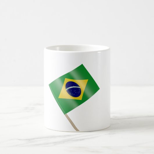 Tandenstoker met Braziliaanse vlag Koffiemok (Center)