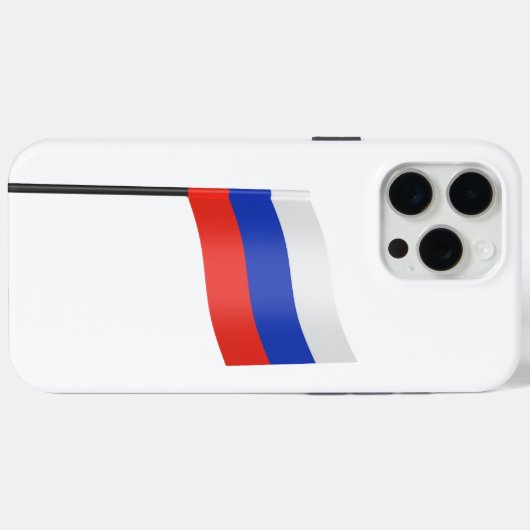 Tandenstoker met Russische vlag Case-Mate iPhone Case (Achterkant (horizontaal))