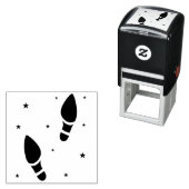 Tandenvoetafdrukken met sterstofafdrukken  zelfinktende stempel (In situ)