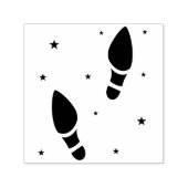 Tandenvoetafdrukken met sterstofafdrukken  zelfinktende stempel (Design)