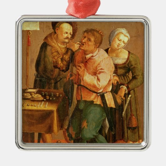 Tandextractie Metalen Ornament (Voorkant)