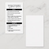 Tandextractie Nazorg Tandinstructie Kaart Afsprakenkaartje (Voorkant / Achterkant)