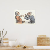 Tandextractie uit de 19e eeuw - tandheelkundige Ho Poster (Keuken)