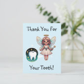 Tandfee Dankjewel Briefkaart (Staand voorkant)