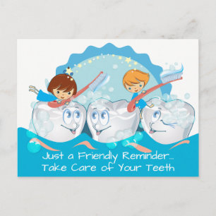 Tandfeeën Tandartsafspraak Herinnering Ansichtkaar Briefkaart