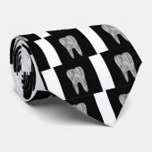 Tandfoto voor tandarts stropdas (Opgerold)