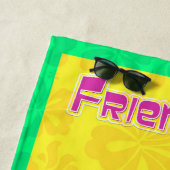 Tandhanddoek voor cartoon strandlaken (In situ)