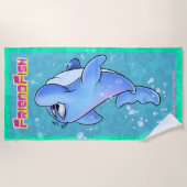 Tandhanddoek voor dolfijnenstrand strandlaken (Voorkant)