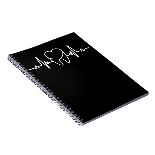 Tandhartslag tandheelkundige assistent-tandarts notitieboek (Rechterzijde)