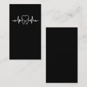 Tandhartslag tandheelkundige assistent-tandarts visitekaartje (Voorkant / Achterkant)